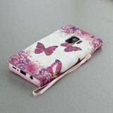 Hülle Samsung Galaxy S9 - 3D Flip Papillons roses
