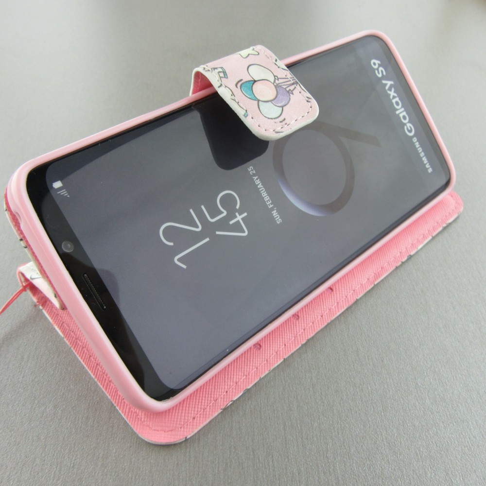 Fourre Samsung Galaxy S9 - 3D Flip Poneys Clouds