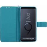 Fourre Samsung Galaxy S9 - 3D Flip Skull - Bleu clair