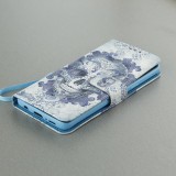 Hülle Samsung Galaxy S9 - 3D Flip Skull - Hellblau