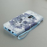 Hülle Samsung Galaxy S10 - 3D Flip Skull - Hellblau