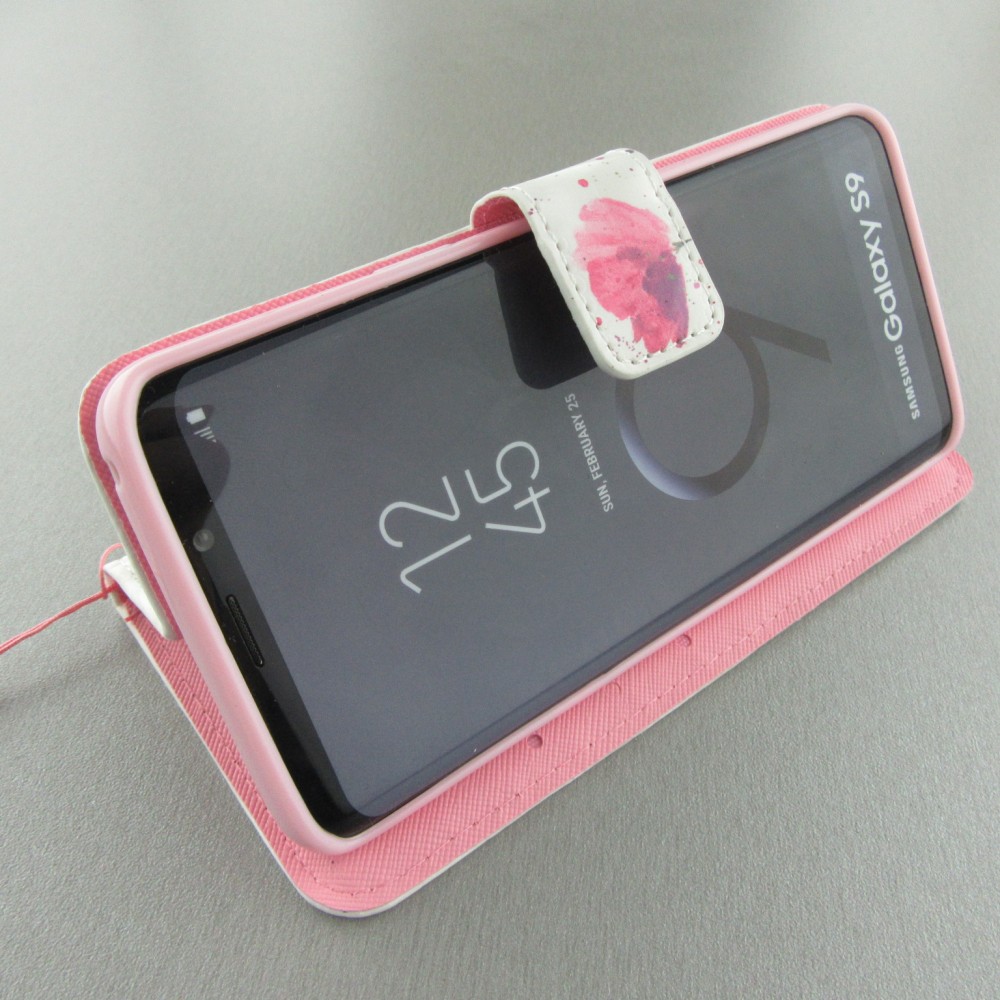 Fourre Samsung Galaxy S9 - Flip 3D Tulipe