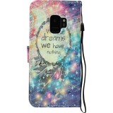 Hülle Samsung Galaxy S9 - 3D Flip Without dreams nothing