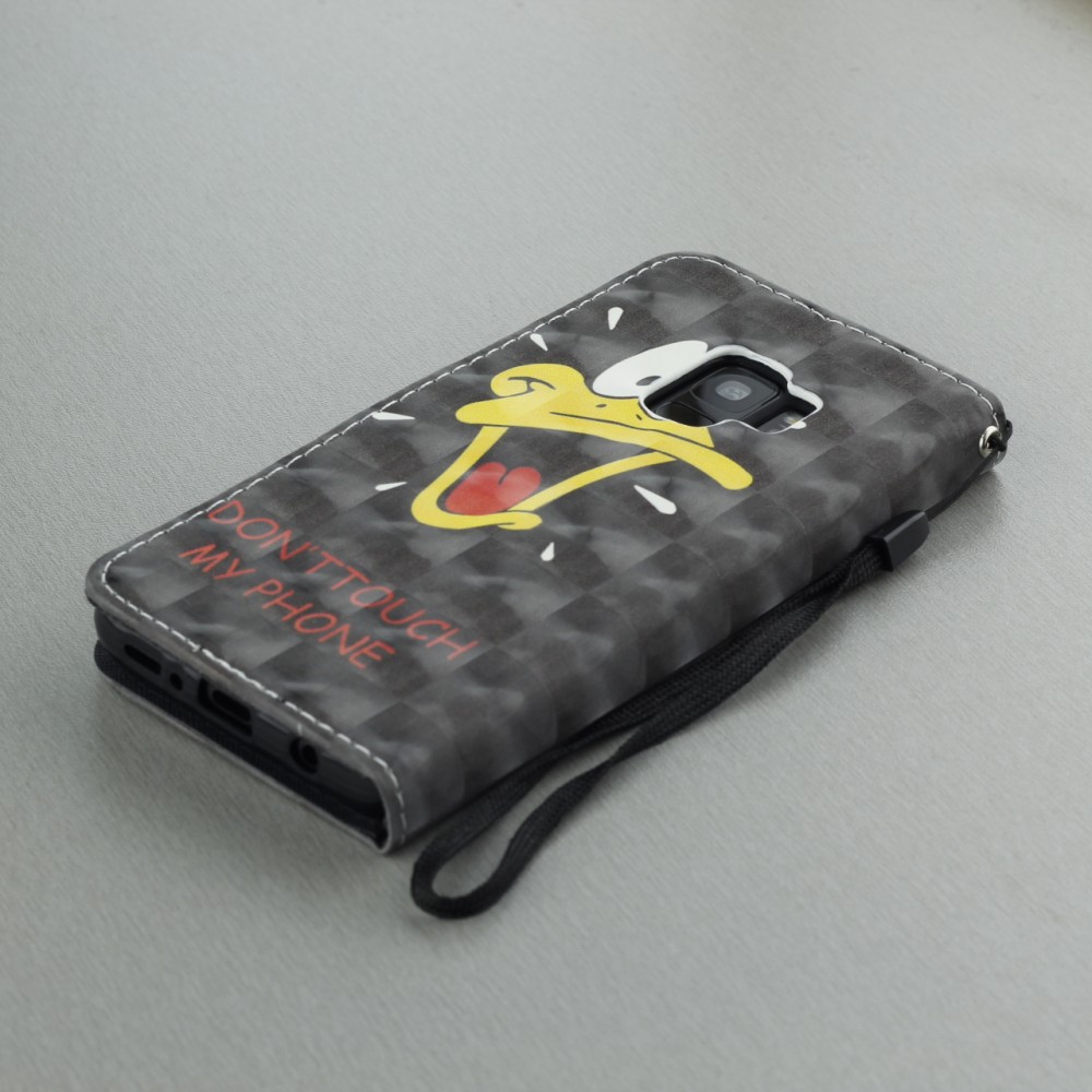 Hülle iPhone Xs Max - 3D Flip don't touch my phone Duck