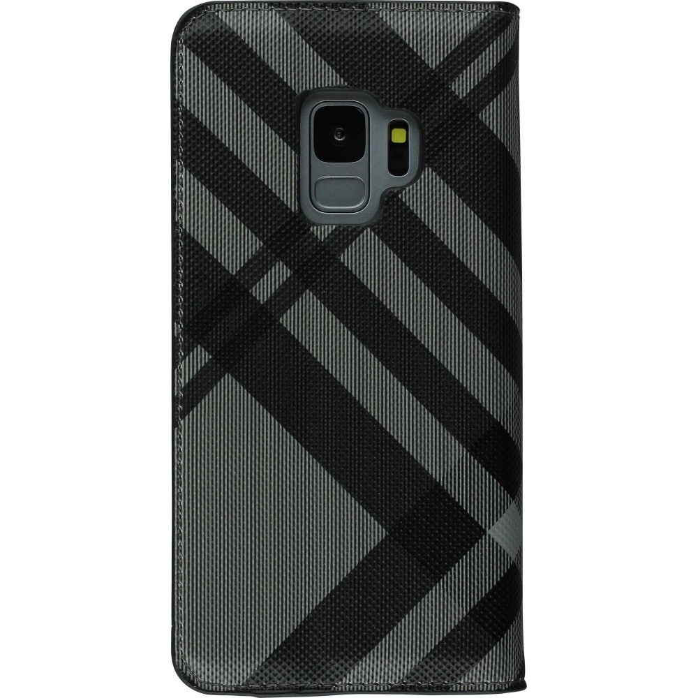 Fourre Samsung Galaxy S9+ - Flip Lines - Gris