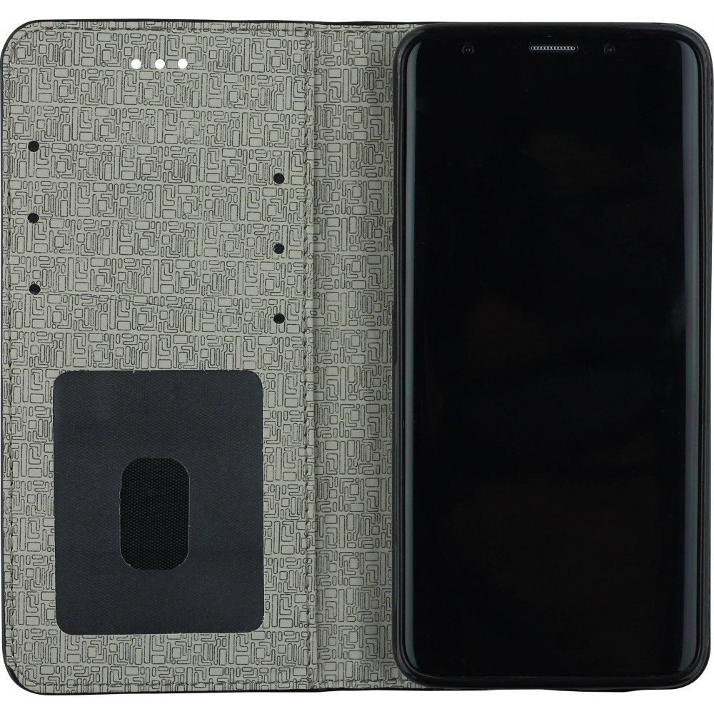 Fourre Samsung Galaxy S9+ - Flip Lines - Gris