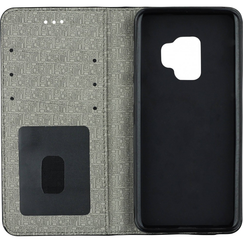 Fourre Samsung Galaxy S9+ - Flip Lines - Gris