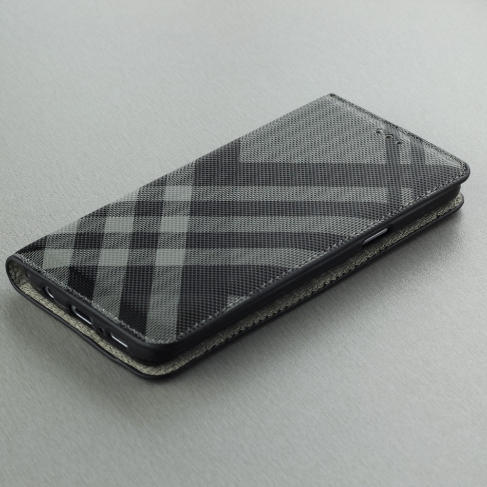 Fourre Samsung Galaxy S9+ - Flip Lines - Gris