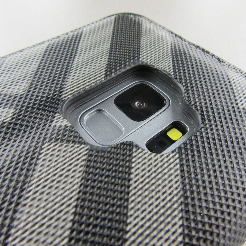 Fourre Samsung Galaxy S9+ - Flip Lines - Gris