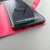 Hülle Samsung Galaxy S9 - Premium Flip - Dunkelrosa
