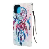 Fourre iPhone 11 - Flip 3D Dreamcatcher rose - Bleu