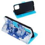 Fourre iPhone 11 - Flip 3D Skull - Bleu clair