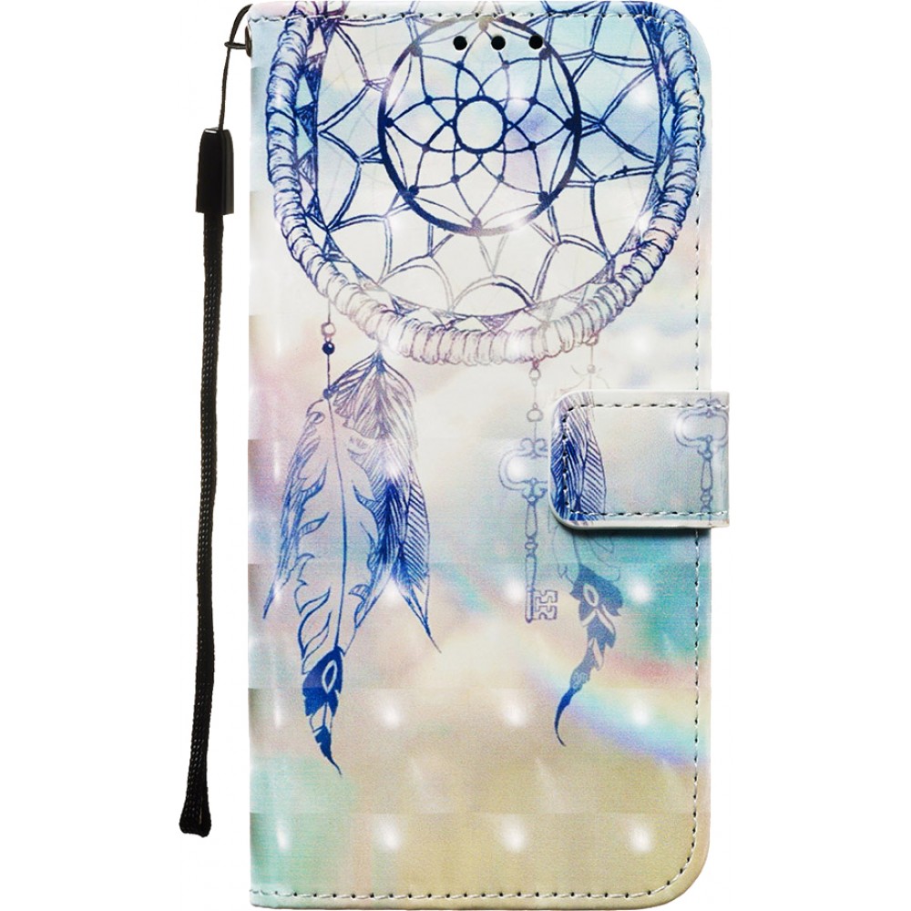 Fourre iPhone 11 Pro - Flip 3D dreamcatcher - Bleu clair