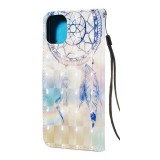 Fourre iPhone 11 - Flip 3D dreamcatcher - Bleu clair