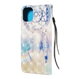 Hülle iPhone 11 - Flip 3D dreamcatcher - Hellblau