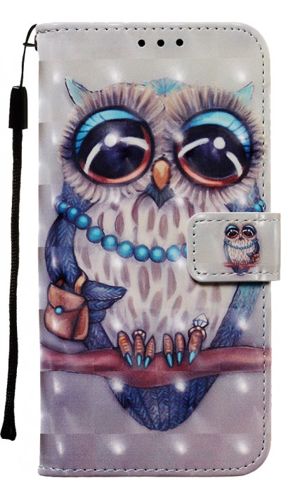 Fourre iPhone 11 - Flip 3D fashion owl