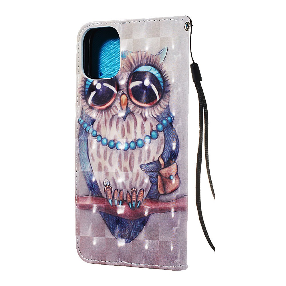Fourre iPhone 11 - Flip 3D fashion owl