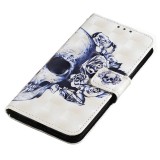 Hülle iPhone 11 Pro - Flip 3D skull - Schwarz