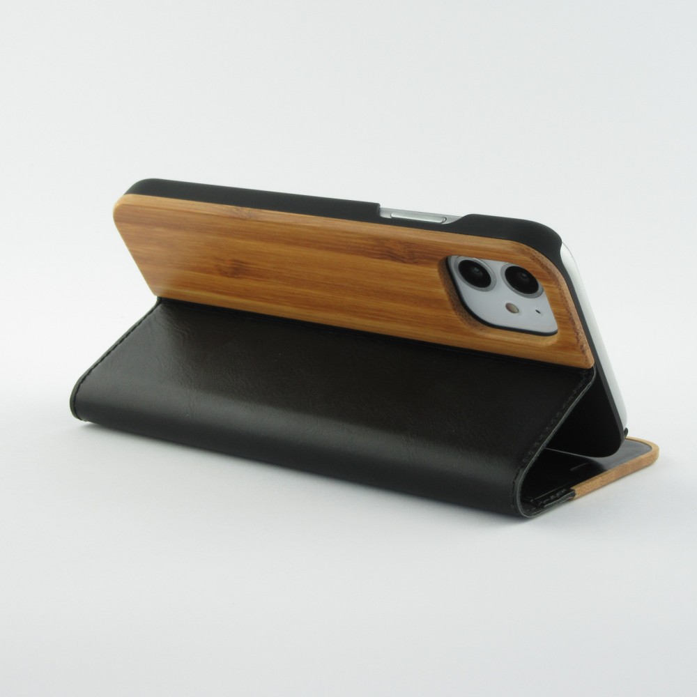 Fourre iPhone 11 - Flip Eleven Wood Bamboo