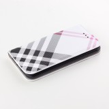 Fourre iPhone 12 mini - Flip Lines - Blanc