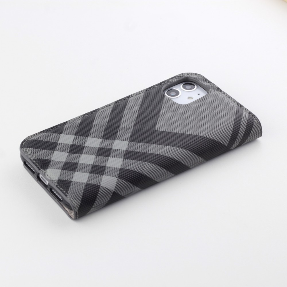 iPhone 13 Pro Max Case Hülle - Flip Lines - Grau