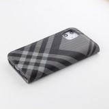 Fourre iPhone 12 Pro Max - Flip Lines - Gris