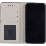 Fourre iPhone 11 - Flip Lines - Gris