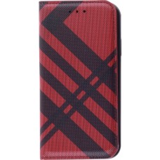 iPhone 13 Pro Case Hülle - Flip Lines - Rot