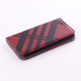 iPhone 13 Pro Case Hülle - Flip Lines - Rot