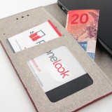 iPhone 13 Pro Case Hülle - Flip Lines - Rot