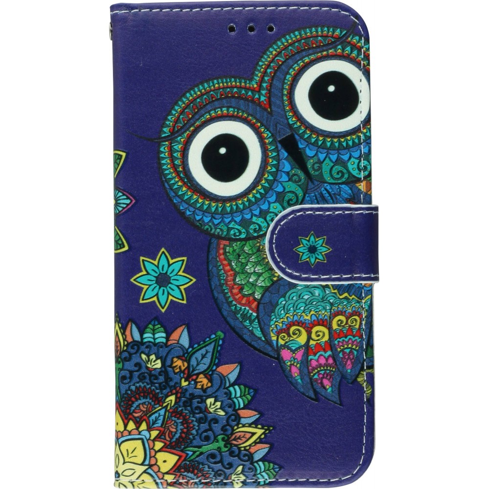 Fourre iPhone 11 - Flip Oriental Hibou