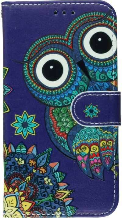 Fourre iPhone 11 - Flip Oriental Hibou