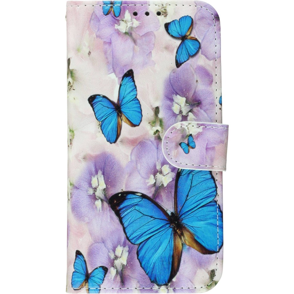 Hülle iPhone 11 - Flip butterfly Flower