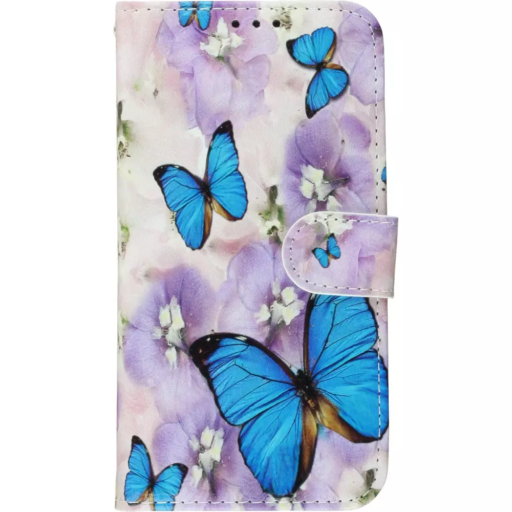Fourre iPhone 11 Pro - Flip butterfly Flower