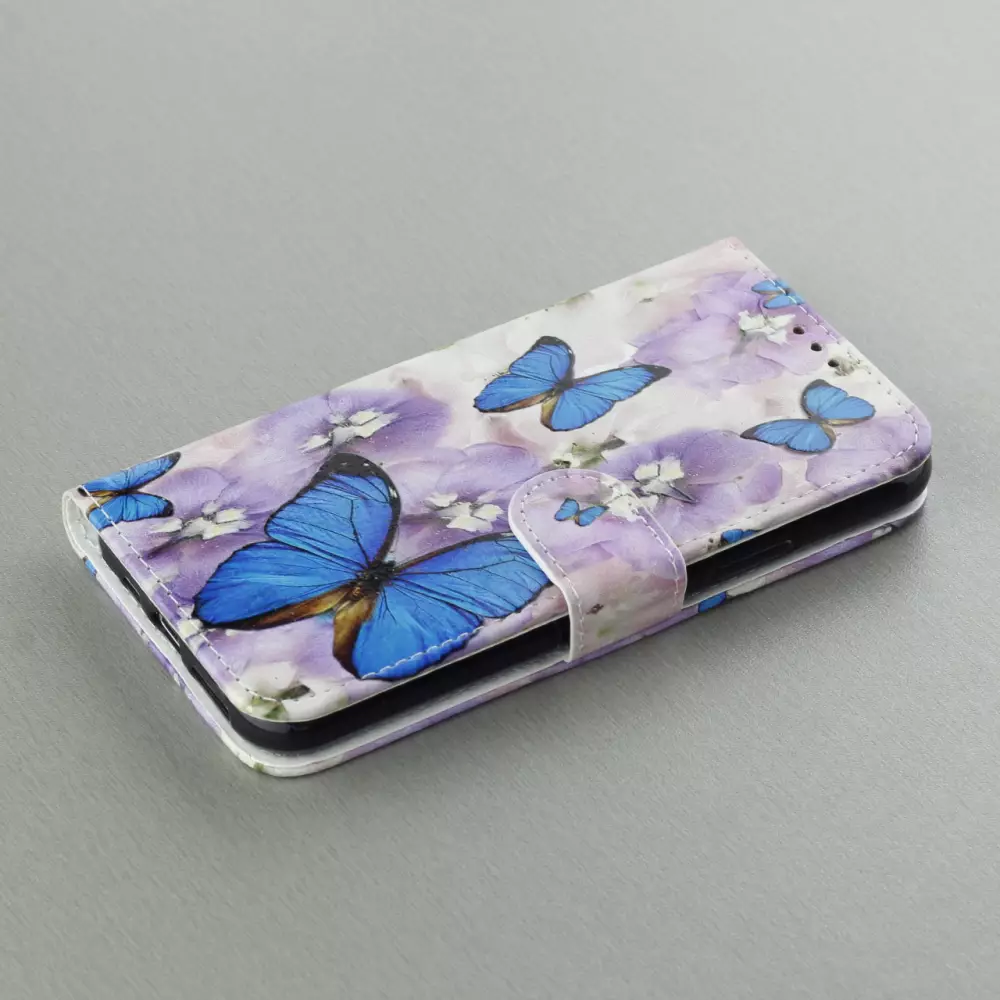 Fourre iPhone 11 Pro - Flip butterfly Flower