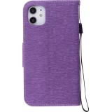 Hülle iPhone 11 - Flip Feder freedom - Violett