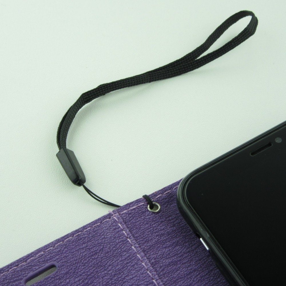 Fourre iPhone 12 / 12 Pro - Flip plume freedom - Violet