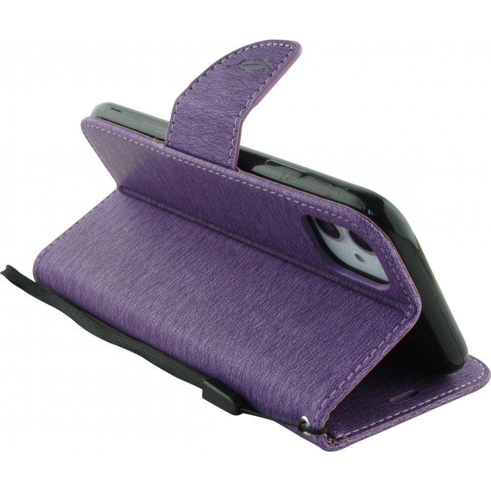 Fourre iPhone 12 / 12 Pro - Flip plume freedom - Violet