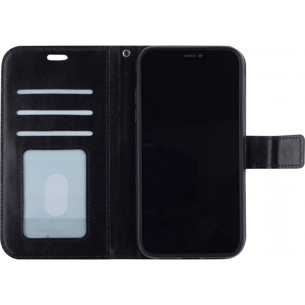 Hülle iPhone 12 mini - Premium Flip - Schwarz