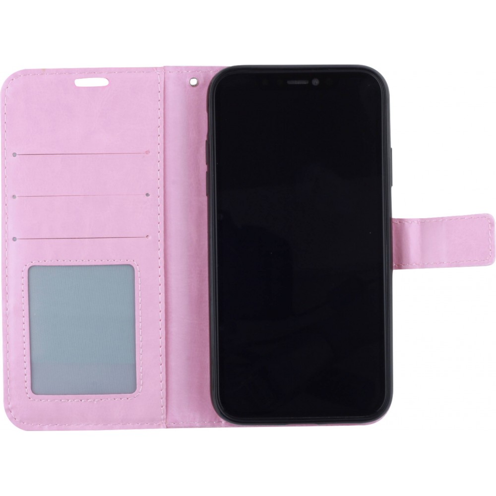 Hülle iPhone 11 - Premium Flip hell- Rosa