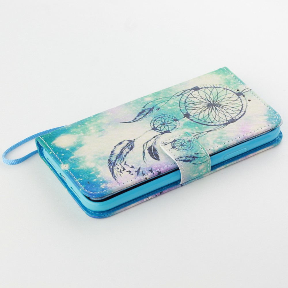 Fourre iPhone 11 Pro - Flip Dreamcatcher - Bleu clair