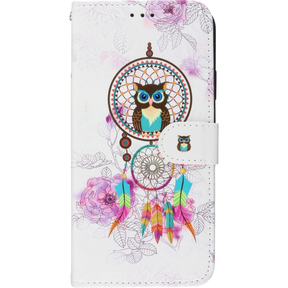 Hülle iPhone 11 - Flip Dreamcatcher owls