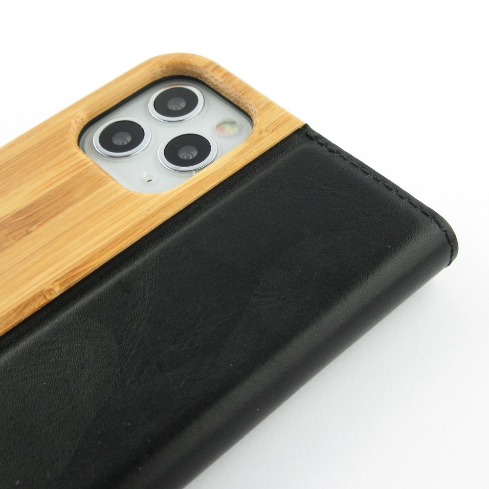 Hülle iPhone 11 Pro - Flip Eleven Wood Bamboo