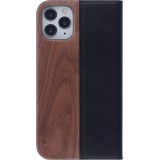 Hülle iPhone 11 Pro - Flip Eleven Wood Walnut