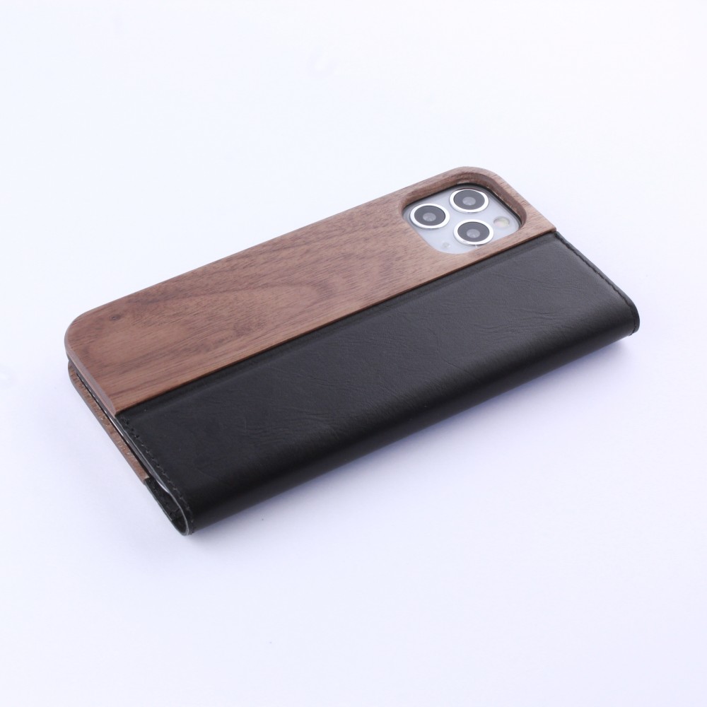 Fourre iPhone 11 Pro - Flip Eleven Wood Walnut