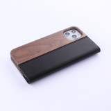 Hülle iPhone 11 Pro Max - Flip Eleven Wood Walnut
