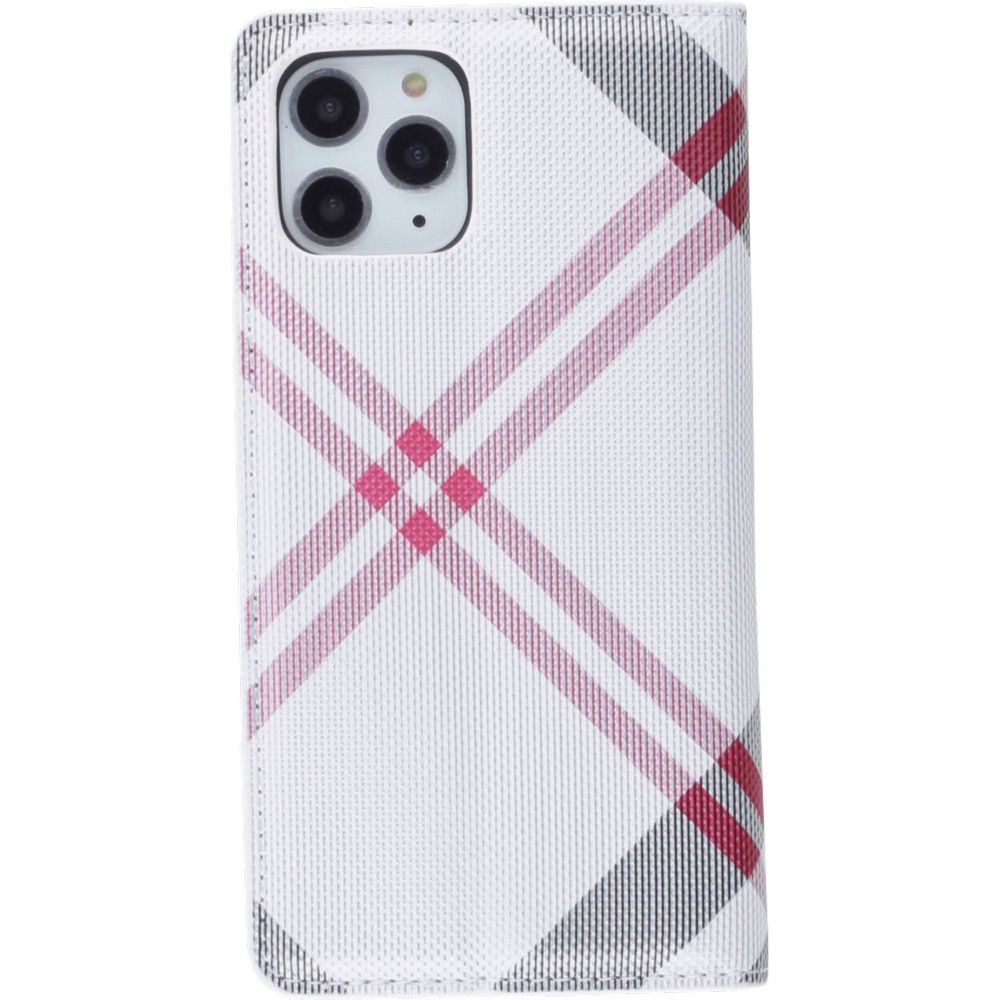 Fourre iPhone 11 Pro - Flip Lines - Blanc