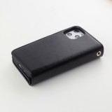 Fourre iPhone 11 Pro Max - Flip 2 en 1 - Noir