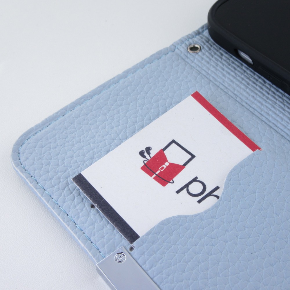 Hülle iPhone 12 / 12 Pro - Flip Magnet blau