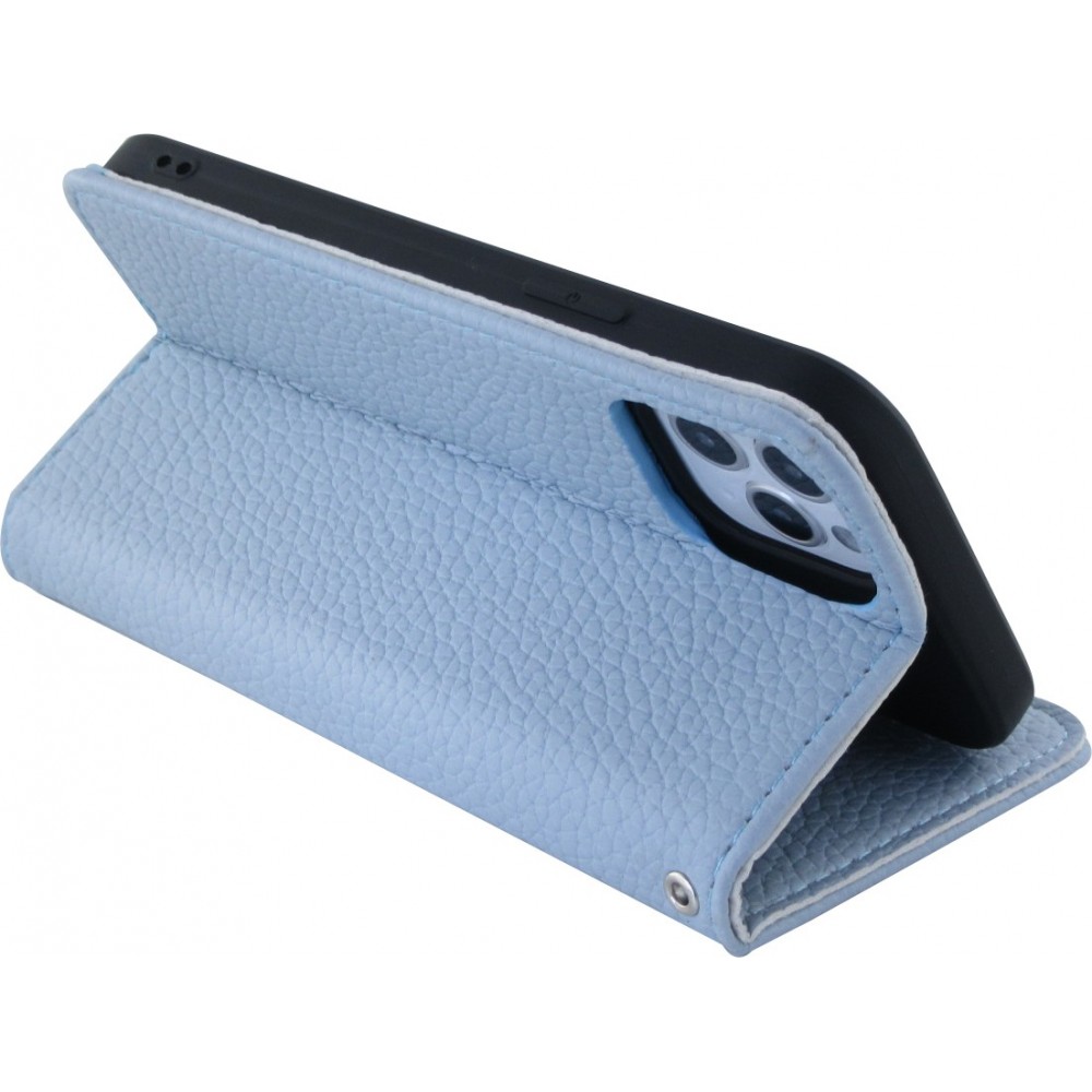 Hülle iPhone 12 / 12 Pro - Flip Magnet blau
